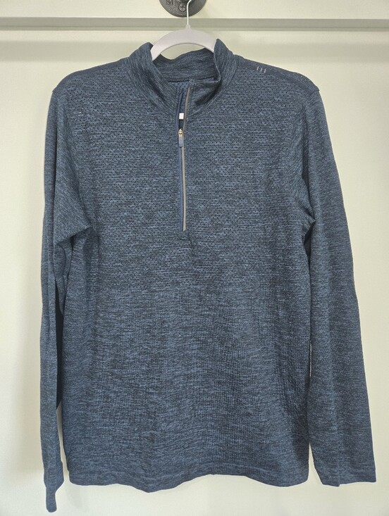 lululemon athletica Other - Lululemon Men’s Metal Vent Tech 1/2 Zip Long Sleeve Pullover Blue Heather Size M